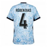 Günstige Fußballtrikots Portugal Ruben Dias 4 Auswärtstrikot EURO 2024 Kurzarm